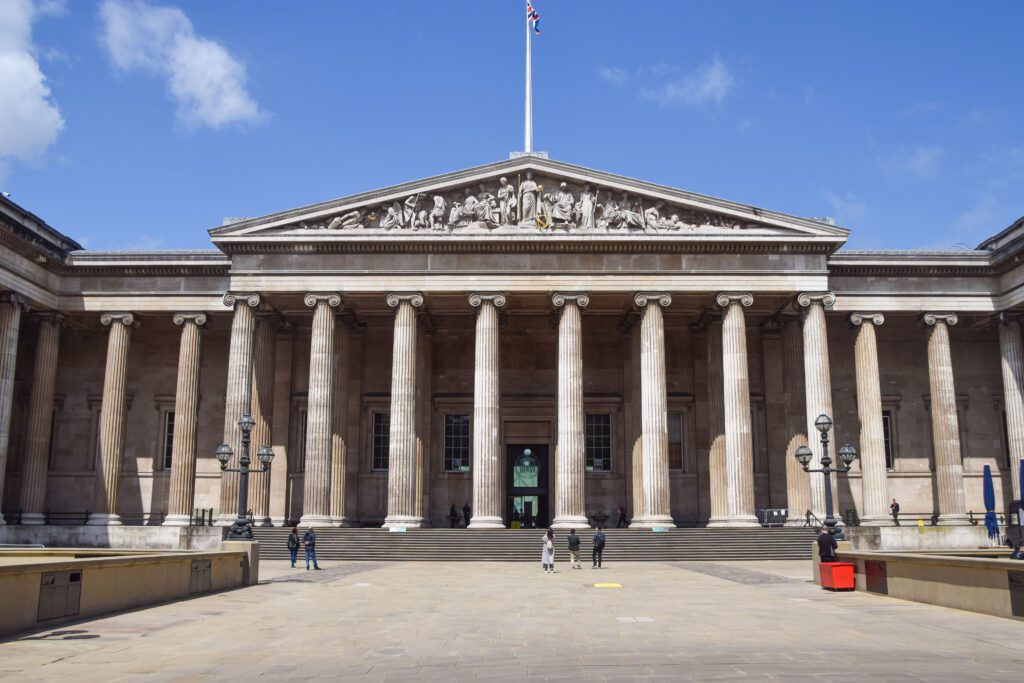 British Museum exterior, London, UK