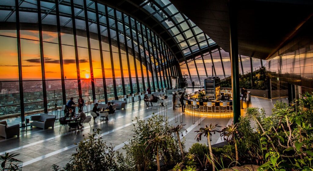 Sunset in Sky Garden